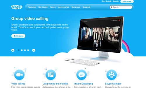 b=Skype home page