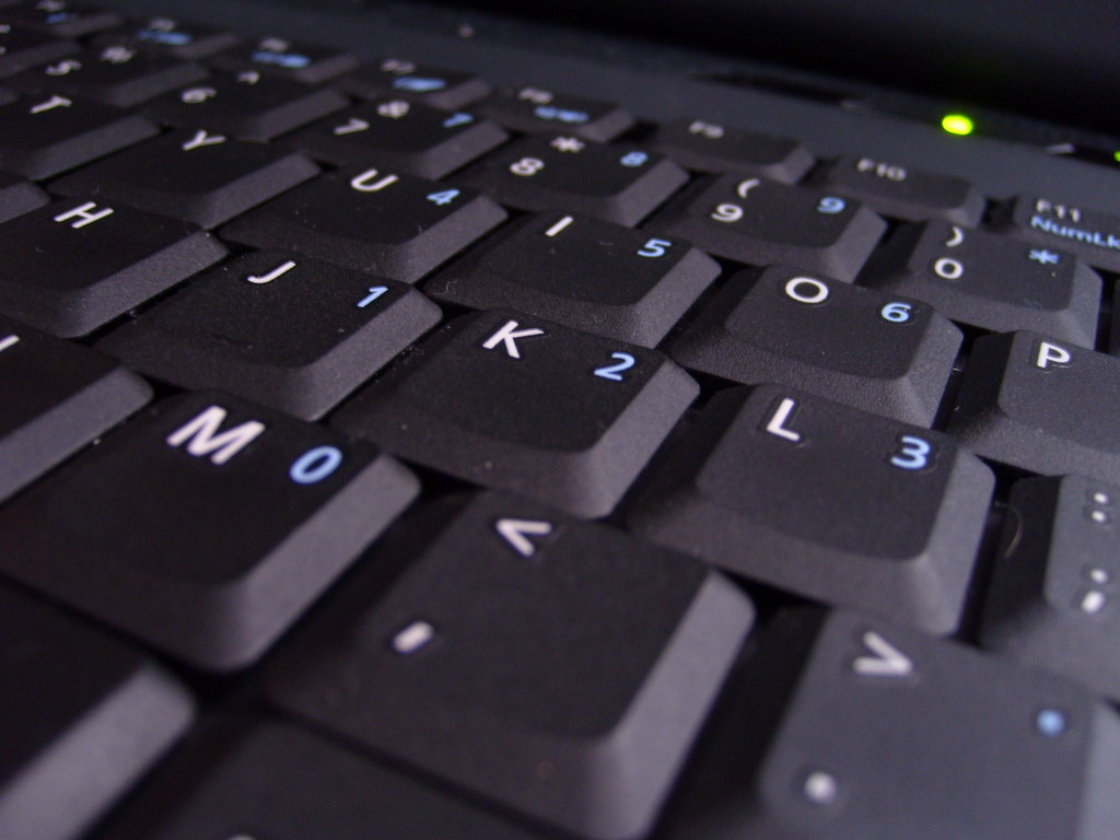close up of keyboard keys